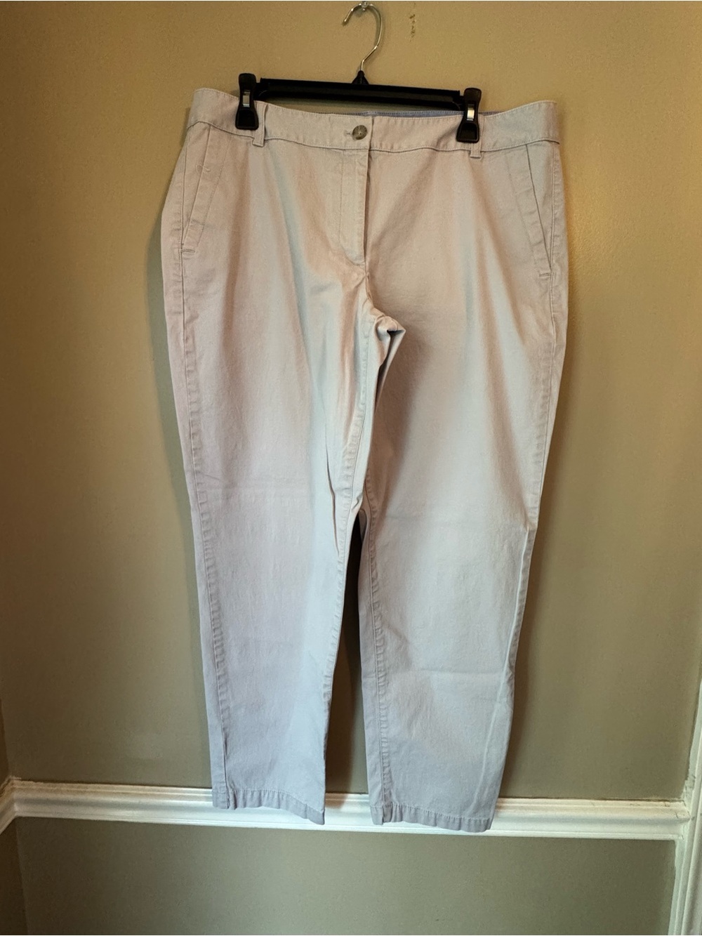 Talbots Gray Cropped Straight Pants